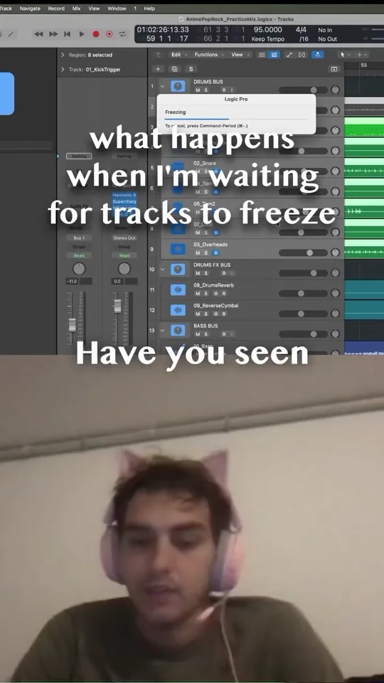 Scrolling Reels Between Studio Tasks
